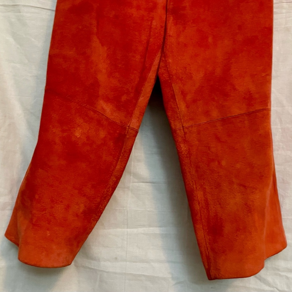 A Tonie Design Margareta Westburg Archival Orange/Red/Multi Suede Suit - Picture 8 of 12